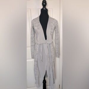 GUESS Chiffon Soft Gray Summer Duster Sweater XXS